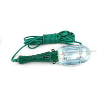 AASONS Workshop Portable Emergency Light Safety Work Light Garage Car Truck Inspection Repair Handheld Work Lamp with Hook, 10m Cord, Without Bulb