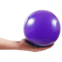 AB SALES Mini Yoga Pilates Ball, Exercise Ball, 9 Inch Bender with Inflatable Straw for Barre, Physical Therapy, Stability, Stretching, Core Training Exercise Gym Improves Balance, Strength, Purple