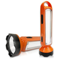 Pick Ur Need Torch Light 2 in 1 Emergency Rechargeable 5W +18 Bright SMD (2 in 1) (Orange)