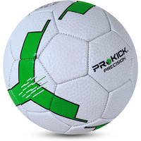 Prokick Precision Machine Stitched 32 Panel Football, Size 3 (White Green)
