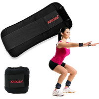 KRIKISH Ankle Weights, Adjustable Wrist Weight Straps for Fitness, Walking, Jogging, Workout (1Kg)