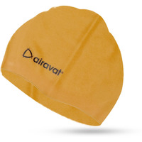 Airavat Basic Swim Cap, 001 Silicone Swim Cap, Comfortable Bathing Cap Ideal for Curly Short Medium Long Hair, Swimming Cap for Women and Men (Yellow)