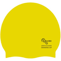 KARBD Silicone Swimming Cap Unisex Soft Waterproof Swimming Pool Head Cap Water Sports Hat for Children Kids Adults Men Women Boys Girls of All Age (Universal Size, Regular Yellow)