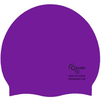KARBD Silicone Swimming Cap Unisex Soft Waterproof Swimming Pool Head Cap Water Sports Hat for Children Kids Adults Men Women Boys Girls of All Age (Universal Size, Regular Purple)