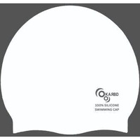 KARBD Silicone Swimming Cap Unisex Soft Waterproof Swimming Pool Head Cap Water Sports Hat for Children Kids Adults Men Women Boys Girls of All Age (Universal Size, Regular White)