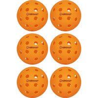 AIRAVAT Premium Outdoor Pickleball Balls, 40 Hole Pickleball for Tournament and Competition Play, Perfectly Balanced, High Bounce True Flight, Durable (Orange- Pack of 6)
