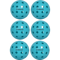 AIRAVAT Premium Outdoor Pickleball Balls, 40 Hole Pickleball for Tournament and Competition Play, Perfectly Balanced, High Bounce True Flight, Durable (Blue- Pack of 6)