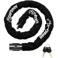 Sportneer Bike Lock Chain 3.2 FT 0.32  8mm Thicker Heavy Duty Anti-Theft Anti-Cut Uncuttable High Security Bicycle Chain Lock Bike Lock Portable Strong with Keys for Scooter, Mountain Bike, Motorbike