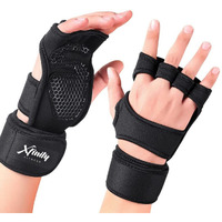 Xfinity Fitness Workout Gloves With Wrist Support For Gym Workouts.