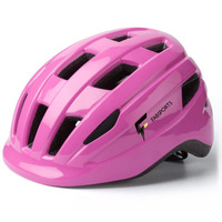 FABSPORTS Kid s Light Weight Bicycle Bike Adjustable Size Superior Ventilation Safety Helmet for Cycling Skating Skate Boarding (Pink, 5-12 Years)