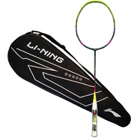 Li-Ning Windstorm Nano 760 Lite Carbon Fibre Professional Team Badminton Racquet (Charcoal Lime, Weight - 78 Grams) Carbon Fiber