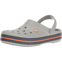 Crocs Unisex Adult Light Grey/Navy Crocband Clog 11016-01U-M6W8