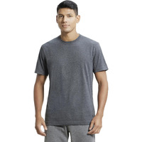 Jockey Men's Regular Fit Round Neck Half Sleeved T-Shirt 2714_Charcoal Melange_XL