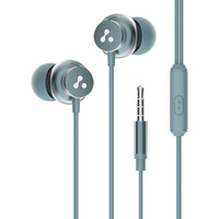 Ambrane Stringz 38 Wired Earphones with Mic, Powerful HD Sound with High Bass, Tangle Free Cable, Comfort in-Ear Fit, 3.5mm Jack (Space Grey)