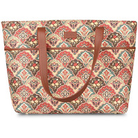 ZOUK Tote Bags for Women - Handmade Bags for Daily Use - Vegan Leather Handbags with Double Handle - Printed Totes for Women