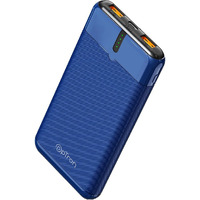 pTron Newly Launched Dynamo Nergy 10000mAh 22.5W Fast Charging Power Bank, Supports VOOC/Wrap/Dash USB Charging, 20W PD Fast Charging, 3 Outputs, 1 Input & Multiple Layers of Protection (Blue)
