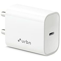 URBN 20W iPhone Charger | BIS Certified | Type C PD Adapter for Apple iPhone 14/14 Pro Max/13/13Pro/13mini/12/12pro/12pro max/11/11pro/iPad/ & Android Mobiles (White)