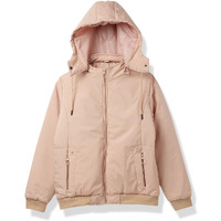 Qube By Fort Collins Women's Polyester Standard Length Parka Coat (V84301AZ_Beige Medium)