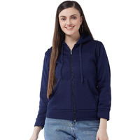 PIVL Women Solid Hooded Jacket For Winter