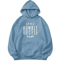 TAGDO Men's Printed Hooded Neck Hoodie (RF-Humble-HDY-2014-Aqua-XXL)