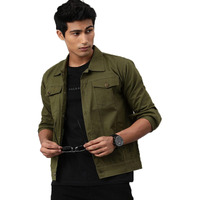 VOXATI Men's Denim Jacket kjt210new-l_Olive_L