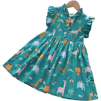 TAGAS Baby-Girl's Rayon Standard Length Dress Blue_1-2Y