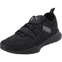 Puma Mens Flyer Runner Engineered Knit Black-Asphalt Running Shoe - 10UK (37999303)