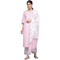 Libas Women's Cotton Kurta Sets (34386_Pink