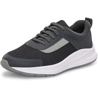 Centrino Casual Shoe for Men | Cushioned Insole Provide Comfort| Stylish Sneaker Shoe | Lace-Up Design | Perfect for Casual Outfits for Boys & Men 6821-8 Grey