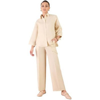 FABNEX Women Co Ord Set for Women | Co Ord Set for Women Stylish | Kurta Set for Women | Kurta Set | Ethnic Co Ord Set for Women | Full Sleeve Co-ord Set (K-108-Beige-M)
