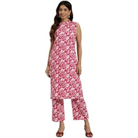 Shiv Textiles Cotton Printed Kurta Set For Women.(KP-208-Maroon-3XL)