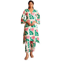 Yashika Women's Regular 3/4 Sleeve Floral Printed Kurti Pant Set, Cotton Blend, Knee Length, Stylish Ethnic Outfit, Office, and Casual Occasions (AZ-YS-OG1-KS2167-Parent_White