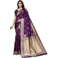 Shasmi Women's Banarasi Saree Pure Kanjivaram Silk Saree Soft new ladies 2025 Design Wear Pattu Sarees Latest Party Sari collections With Blouse Piece for Wedding sadi (PARI-219 WINE)