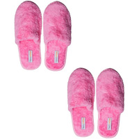 Travelkhushi Premium Soft fluffy Fur Home Slippers For Women & Men For Winter Capet Slippers for Bedroom Indoor Carpet house slides