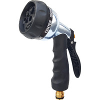 NIRVA WITH DEVICE OF WOMEN PICTURE Water Spray with 8 Mode Sprinkle High-Performance Water Spray Gun for Gardening and Washing Car (Silver)