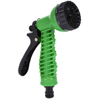 HOKIPO 7 Pattern High Pressure Garden Hose Nozzle Water Spray Gun, Plastic, ?18.4 x 11.1 cm
