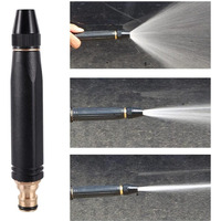 Kitssential Brass Water Spray Nozzle Water Spray Gun, Car Wash Nozzle, High Pressure Nozzle Spray Water Gun, Water Jet Hose Nozzles Pipe For Gardening, Bike,Car Wash,Window Cleaning (Black Pen Nozzle)