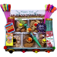 Food Library The Magic Of Nature Holi Gift Hamper | Gift Box | Festival Celebration Gift | Sweet & Namkeen Gift Box | Corporate Hamper | Holi Festival Colourful Gift Hamper.