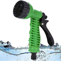 EPISKEY Garden Hose 7 Pattern High Pressure Garden Hose Nozzle Water Spray Gun With Leak Proof 2 Pcs Metal Grip Lock Gardening Washing Gun