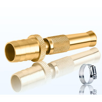 EMBROS Brass Water Spray Nozzle 3/4" Hose -Premium High-Pressure Adjustable Water Jet Spray Gun for Efficient Pressure Washing Car wash Bike wash or Window wash, pet cleaning, garden & watering plant