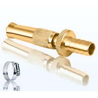 EMBROS Brass Water Spray Nozzle 1/2" Hose -Premium High-Pressure Adjustable Water Jet Spray Gun for Efficient Pressure Washing Car wash Bike wash or Window wash, pet cleaning, garden & watering plant