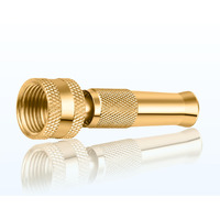 EMBROS Brass Water Spray Nozzle 1/2" Hose -Gadi dhone wala pressure nozzle,Water Jet Spray Gun for Efficient Pressure Washing Car wash Bike wash or Window wash, pet cleaning, garden & watering plant