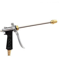 GOCART WITH G LOGO Water Spray Gun - High Performance Copper Head Long Brass nozzle In Black Color with Comfortable Grip High Pressure Washer Nozzle ( Black Color )