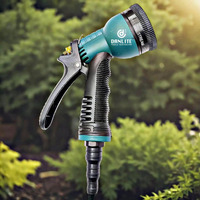 DANLITE TOOLS TECHNICIAN Plastic 3-8 Pattern Garden Water Gun Hose Nozzle Multifunctional Car Washing Water Sprayer Pipe Tube Nozzle Sprinkle Tools