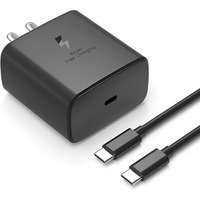 Original 45W Fast Charger Adapter & Cable Compatible with All Samsung Galaxy S24/S23/S22/S21/S20 (Ultra/Plus/Fe), Note 20/20+/10 (All Series), S/A/F/M Series.