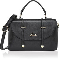 Lavie Women s Beech Flap Satchel Bag Black Ladies Purse Handbag