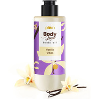 Plum BodyLovin  Vanilla Vibes Body Oil | Intense Moisture & Instant Glow | Long Lasting Warm Vanilla Fragrance | Non-Greasy & Lightweight | Soft & Nourished Skin | For Dry To Very Dry Skin - 200ml