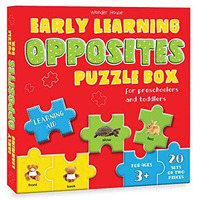 Wonder House Books Early Learning Opposites Puzzle Box for Preschoolers and Toddlers - Learning Aid & Educational Toy (Jigsaw Puzzle for Kids Age 3 and Above), multicolor