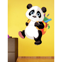 Ghar Kraft Student Panda Wall Sticker