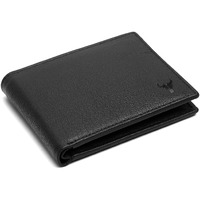NAPA HIDE Leather Wallet for Men I Handcrafted I Credit/Debit Card Slots I 2 Currency Compartments I 2 Secret Compartments (Black)